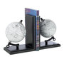 Voir la diapositive 2 : Paris Prix Lot de 2 Serre-Livres en Bois  Globe  18cm Noir & Gris