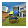 Axi House AXI Table sable et eau NICK Arc en ciel avec parasol Arc en ciel 90x80x56cm