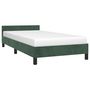 Voir la diapositive 3 : VIDAXL Cadre de lit sans matelas vert fonce 100x200 cm velours