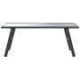 Voir la diapositive 3 : VIDAXL Table basse de jardin noir 90x45x35 cm acier enduit de poudre