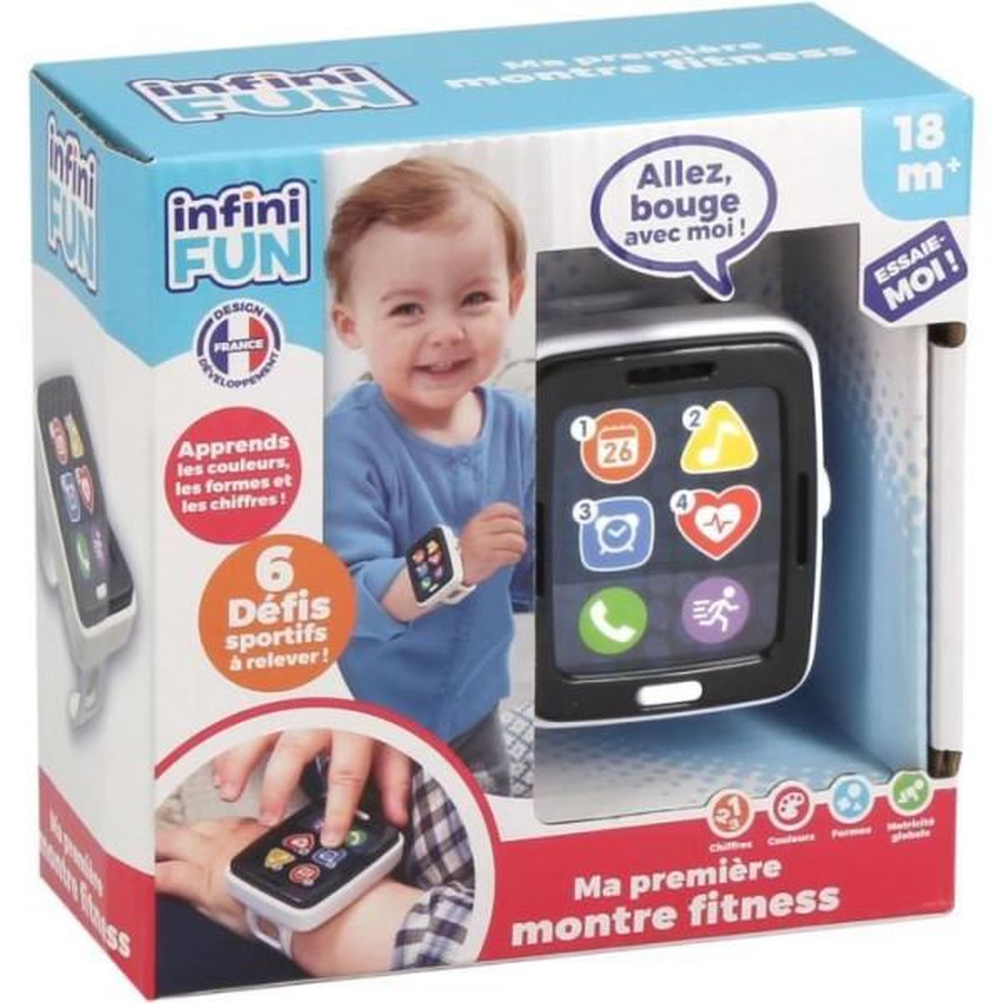 Voir la diapositive 3 : Montre Fitness - KD - Ma Premiere Montre Fitness - Imitation réaliste pour les tout-petits
