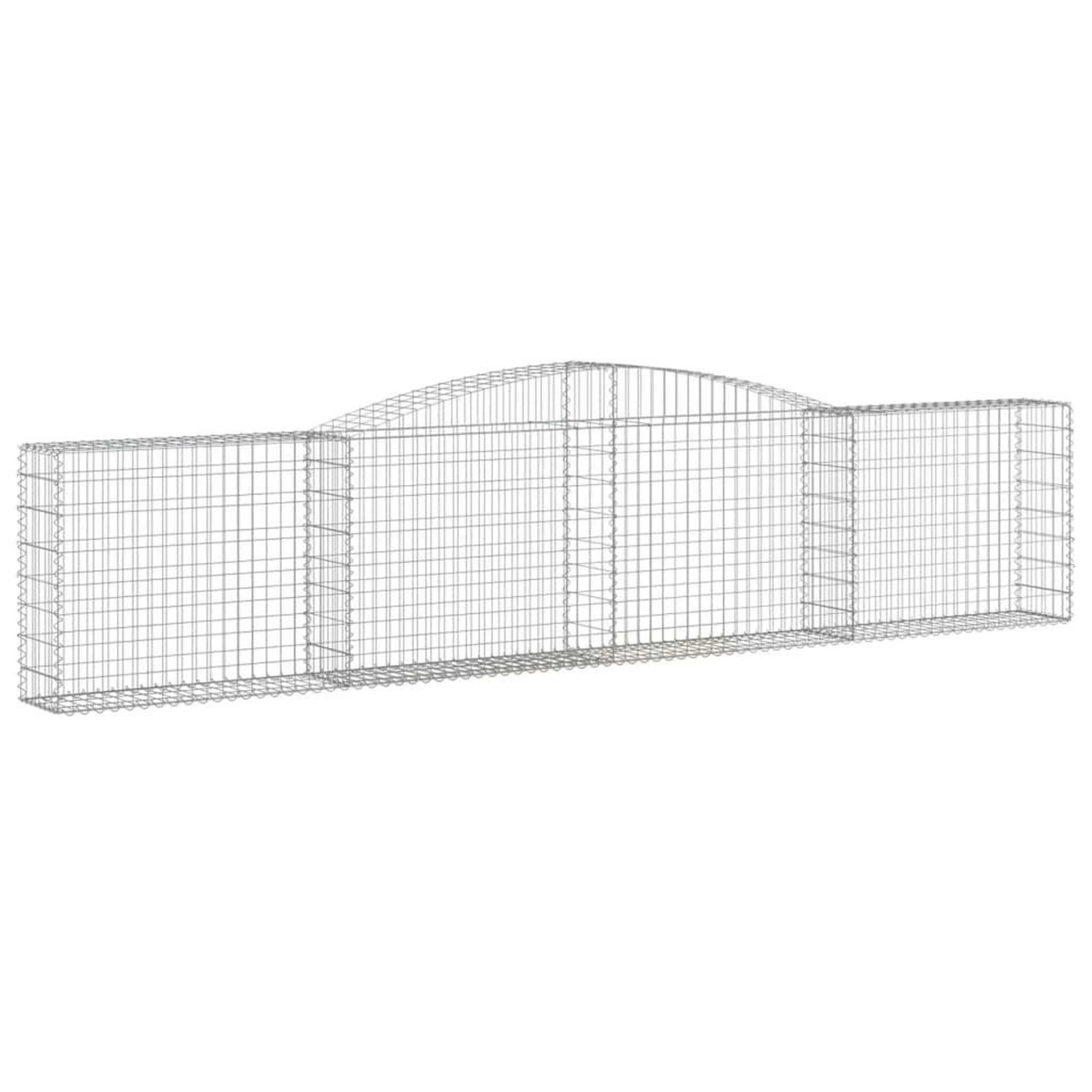 Voir la diapositive 3 : VIDAXL Paniers a gabions arques 25 pcs 400x30x80/100 cm Fer galvanise