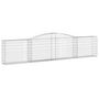 Voir la diapositive 3 : VIDAXL Paniers a gabions arques 25 pcs 400x30x80/100 cm Fer galvanise