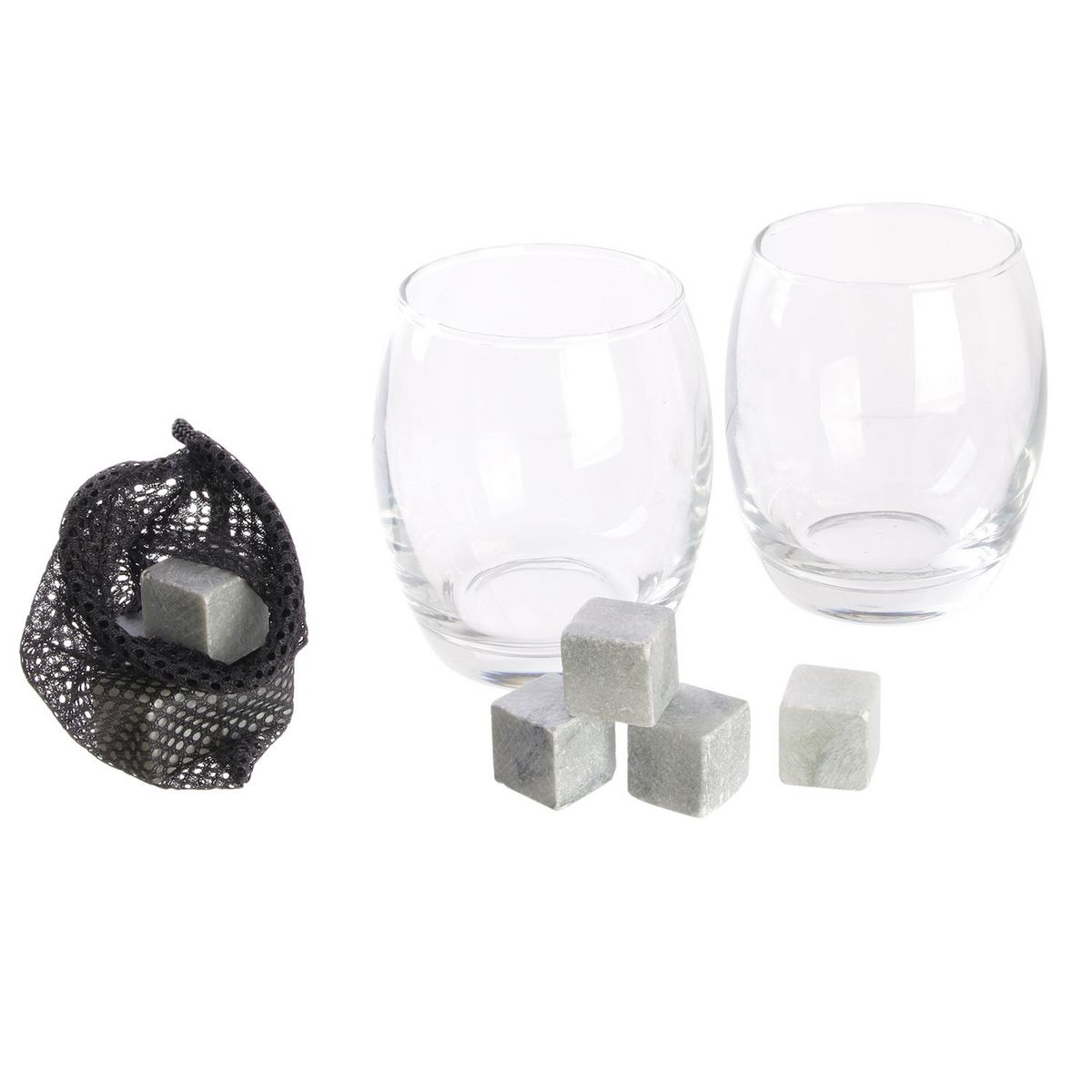 Coffret dégustation whisky 10 pièces avec pierres et verres