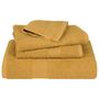 Voir la diapositive 4 : VIDAXL Serviettes de sauna 4 pcs doré 80x200 cm 360 g m² 100% coton