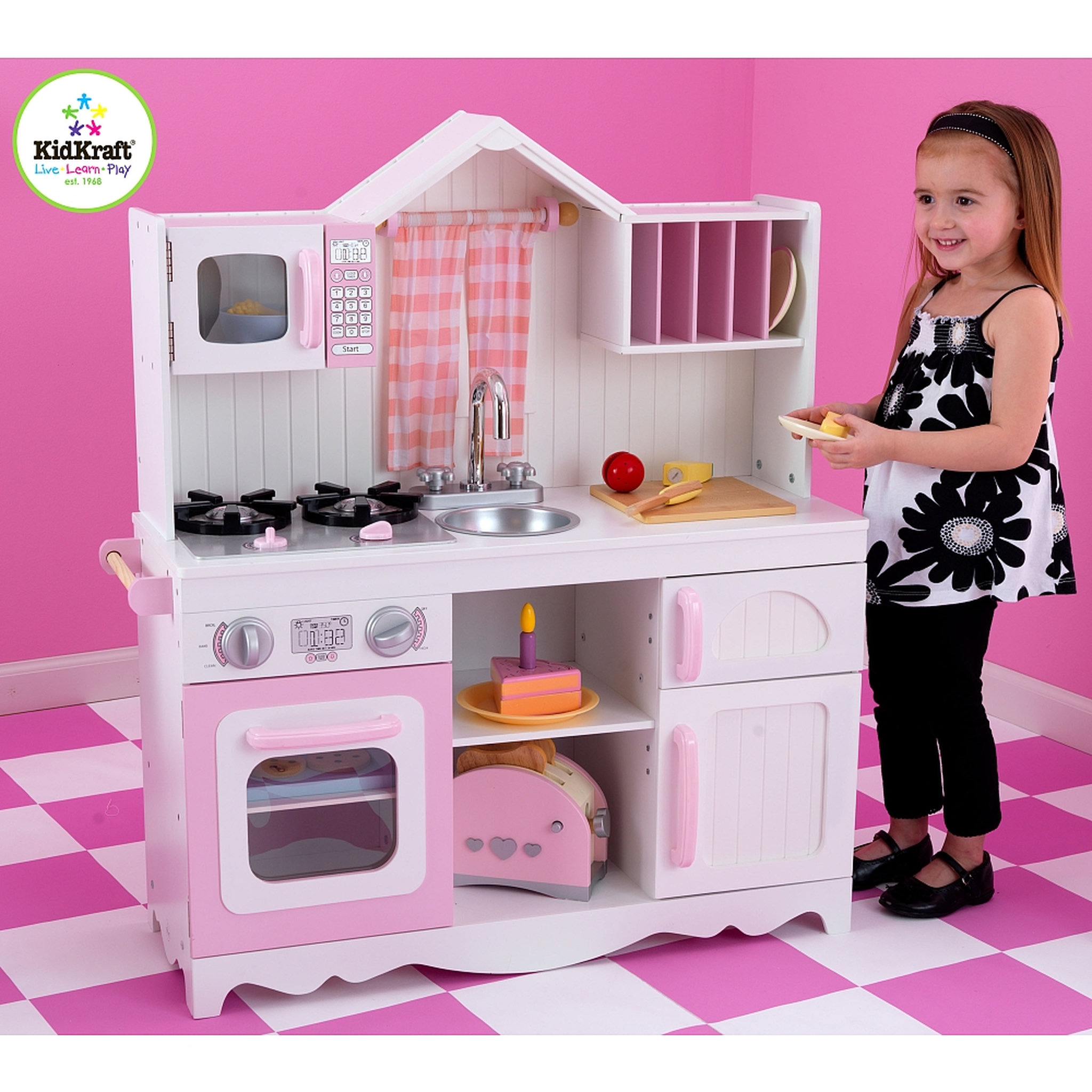 Voir la diapositive 2 : Kidkraft Cuisine campagnarde moderne en bois