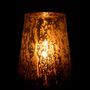 Voir la diapositive 3 : Paris Prix Photophore Design en Verre  Milky  23cm Gris