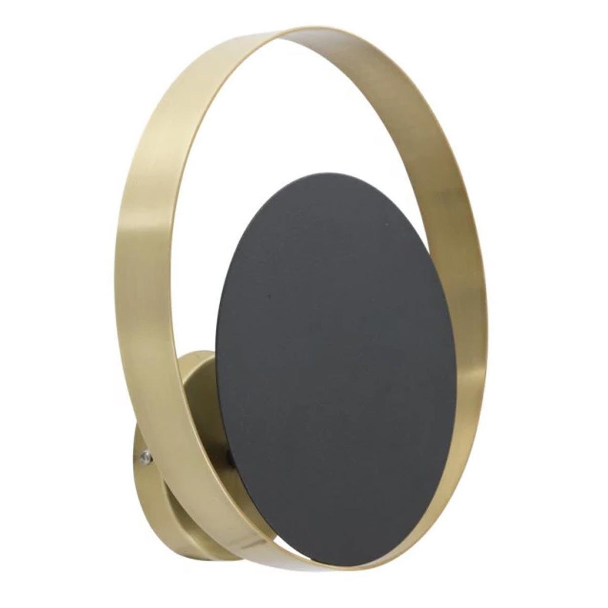 Paris Prix Applique murale en métal  shuttle  25cm noir & or