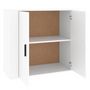 Voir la diapositive 4 : VIDAXL Buffet Blanc 80x33x70 cm Bois d'ingenierie