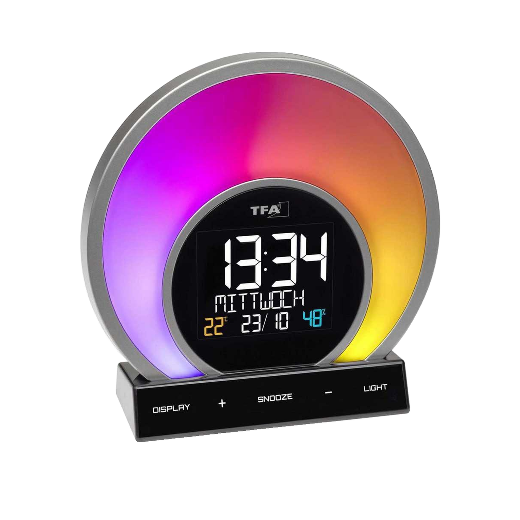 Voir la diapositive 2 : TFA Réveil lumineux TFA SOLUNA simulation de lever du soleil