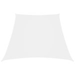 VIDAXL Voile de parasol Tissu Oxford trapeze 3/5x4 m Blanc