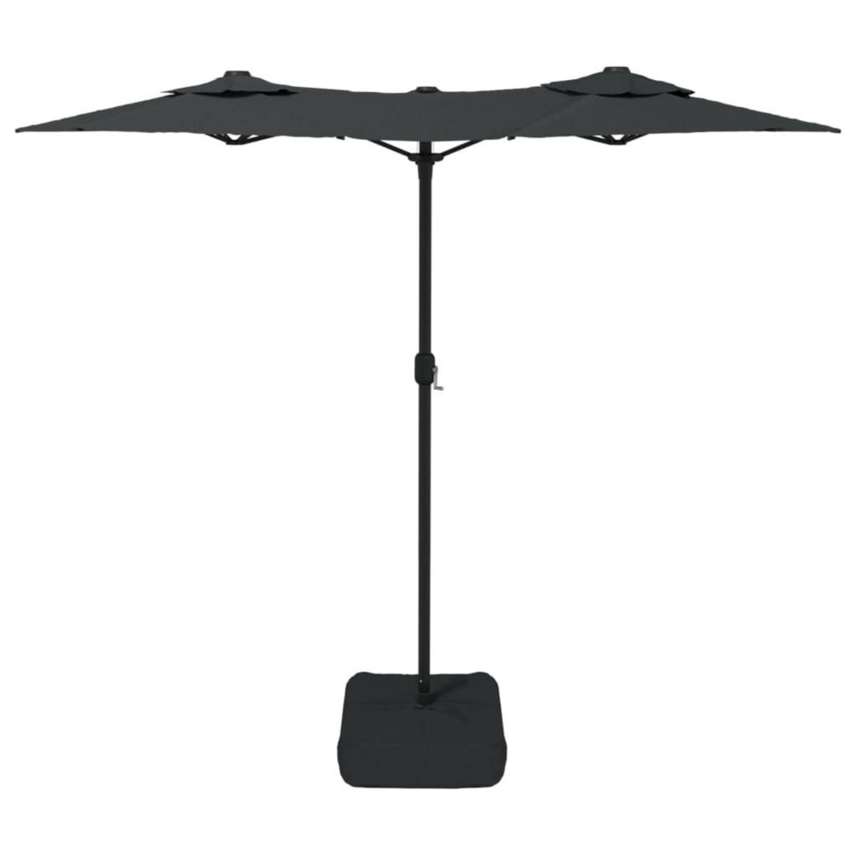 VIDAXL Parasol de jardin a double tete avec LED anthracite 316x240 cm