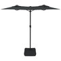Voir la diapositive 5 : VIDAXL Parasol de jardin a double tete avec LED anthracite 316x240 cm