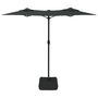 Voir la diapositive 5 : VIDAXL Parasol de jardin a double tete avec LED anthracite 316x240 cm