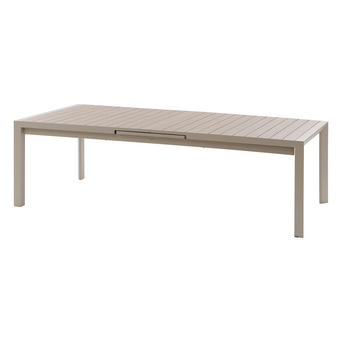HESPERIDE Table de jardin extensible en aluminium effet bois 14 places EVASION