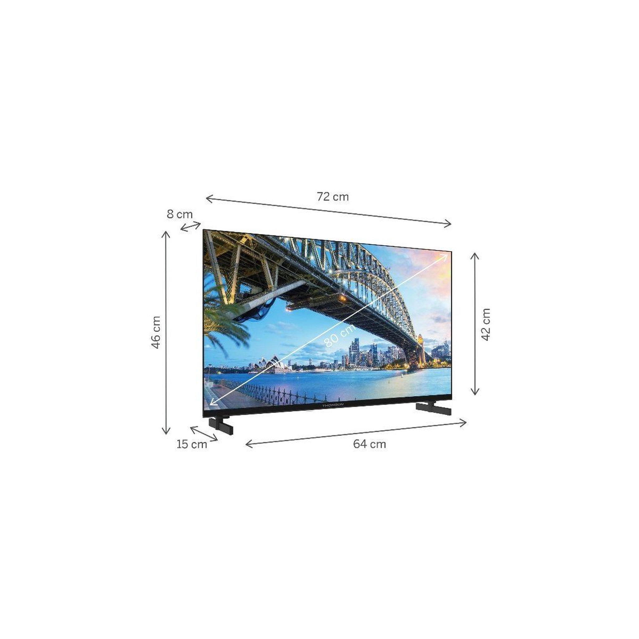 Voir la diapositive 4 : THOMSON TV LED 32HG2S15 - 32 pouces (80cm)