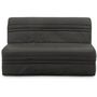 Voir la diapositive 3 : MARKET24 Banquette BZ Joe - Tissu gris anthracite - 3 places - L 143 x P 97 cm - Couchage 140 x 190 cm