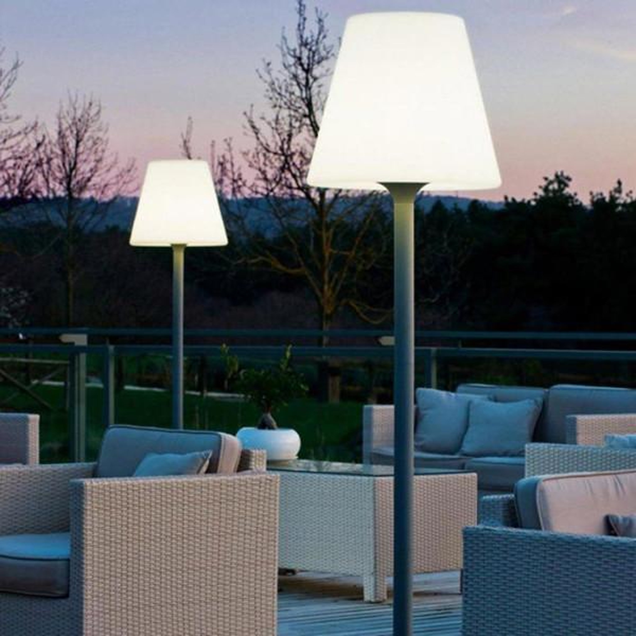 Voir la diapositive 4 : Lumisky Lampadaire extérieur - LUMISKY - STANDY W180 - Filaire - LED culot E27 - H180 cm - Pied métal