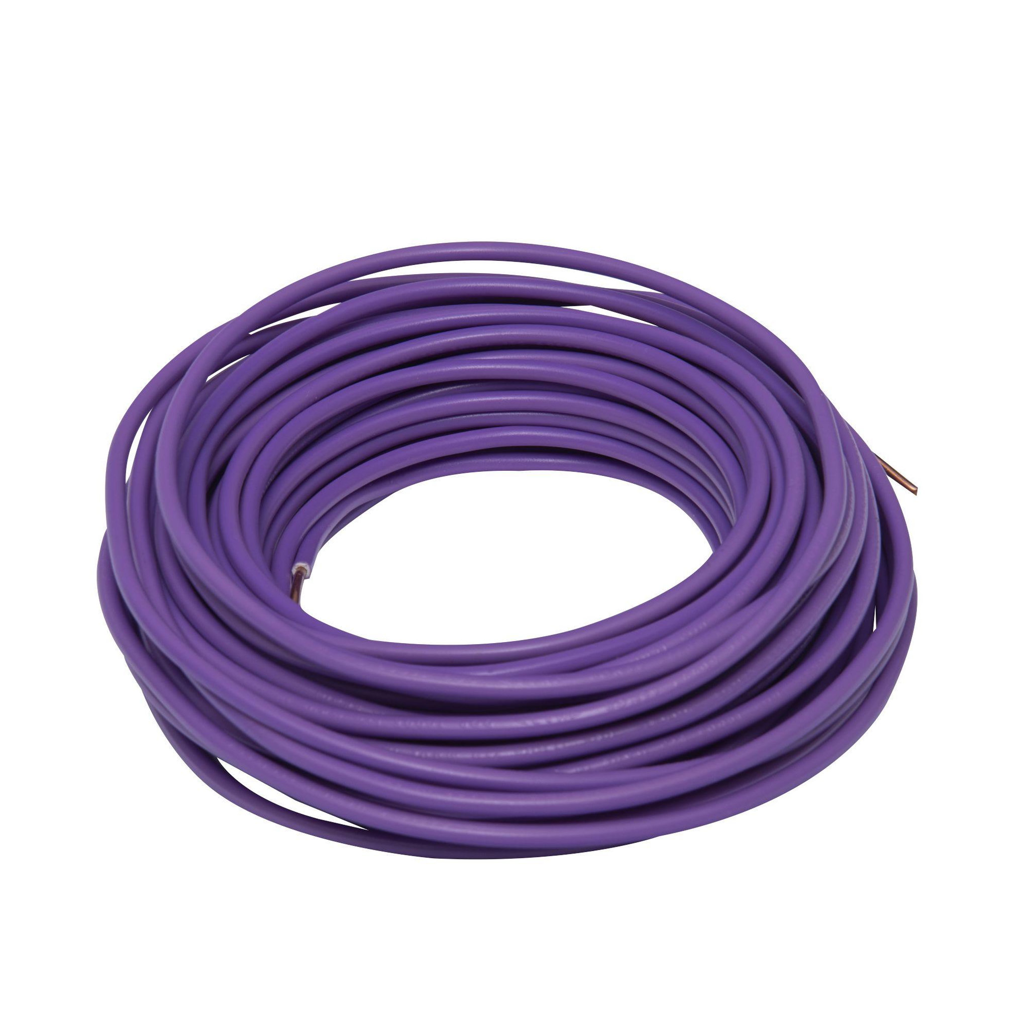Voir la diapositive 5 : ZENITECH Câble électrique ho7v-u 1,5 mm2 violet 10 m