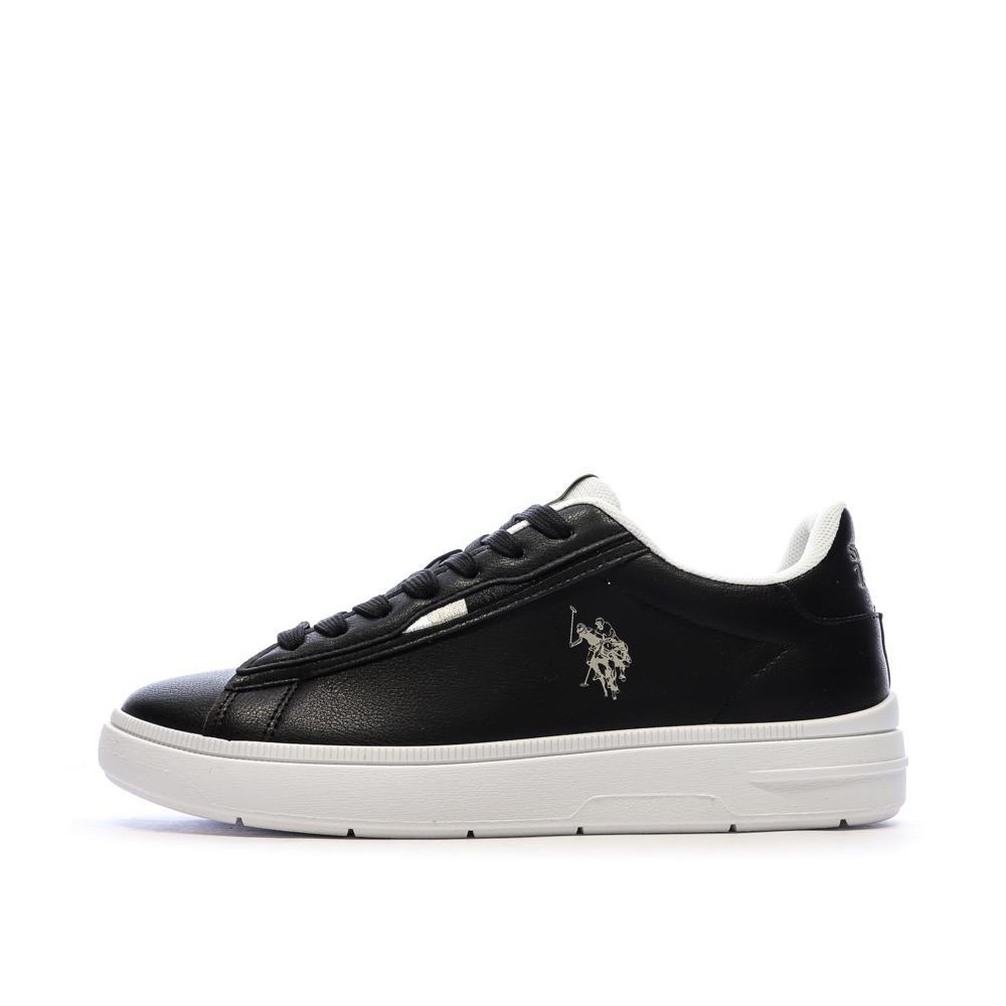 Voir la diapositive 2 : U.S. Polo Assn. Baskets noires femme us polo assn for everyday
