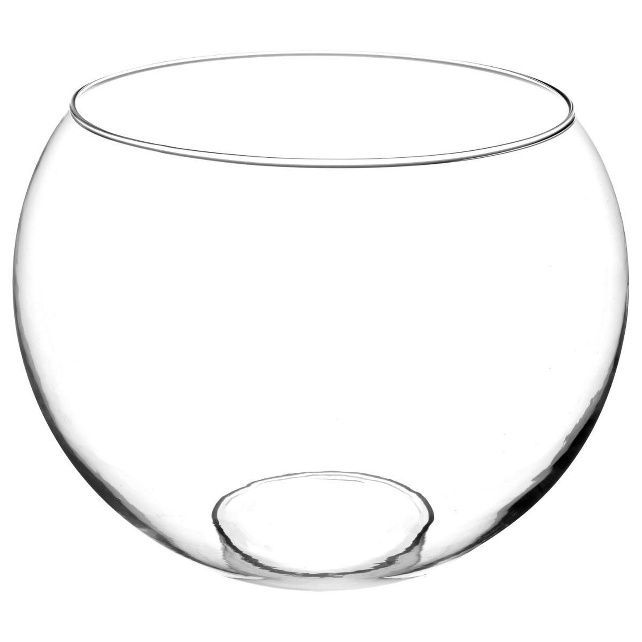 Voir la diapositive 2 : ATMOSPHERA Vase en verre  boule  30cm transparent