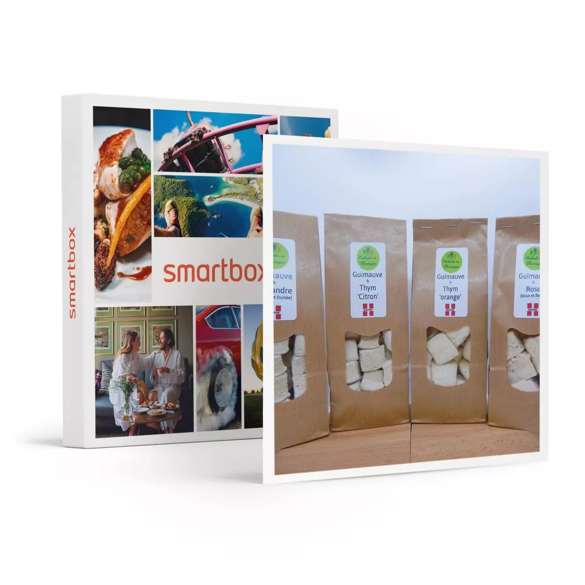 Smartbox Assortiment de guimauves aux plantes et fleurs livré à domicile - Coffret Cadeau Gastronomie