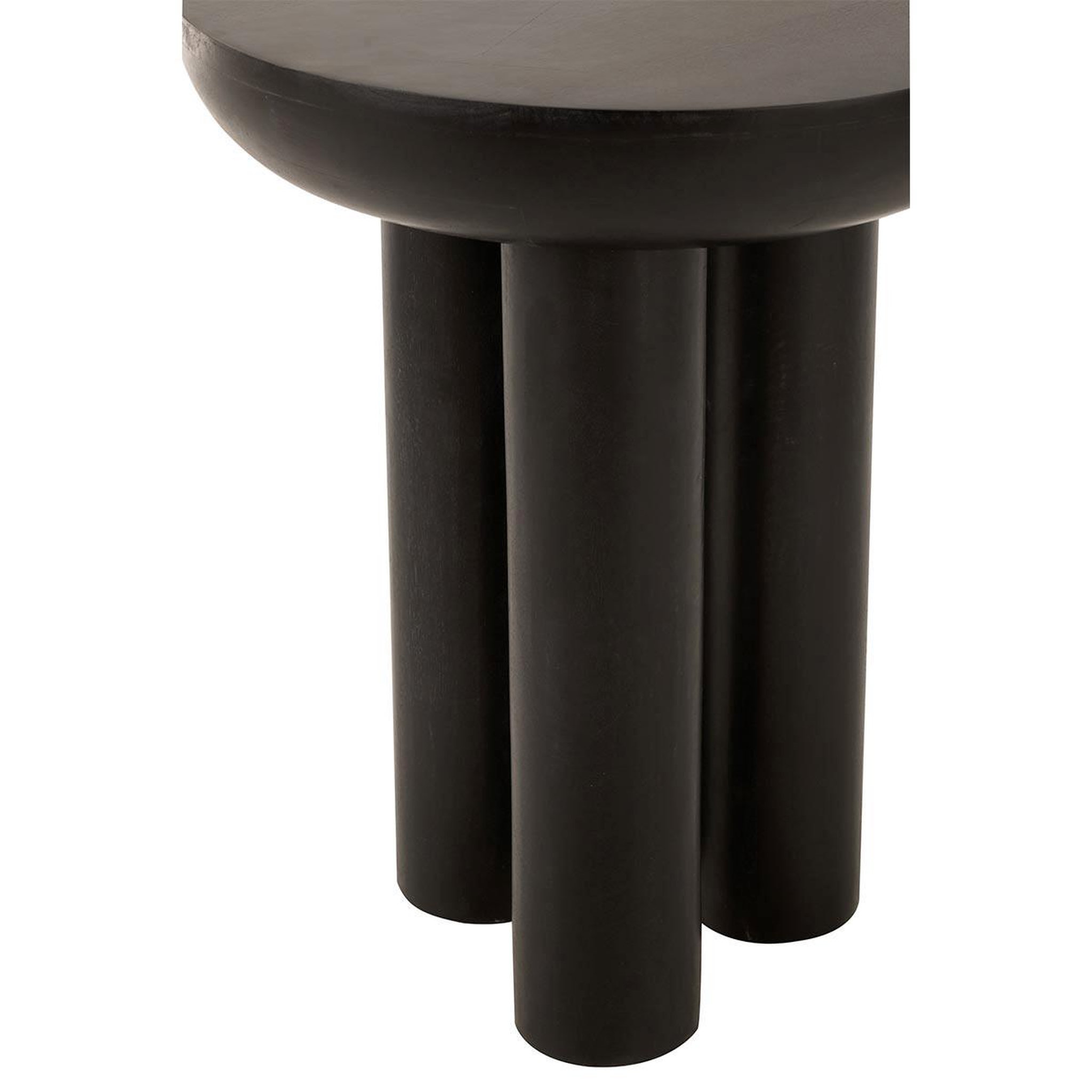 Voir la diapositive 4 : J-LINE Table d'appoint trio en bois  cave  60cm noir