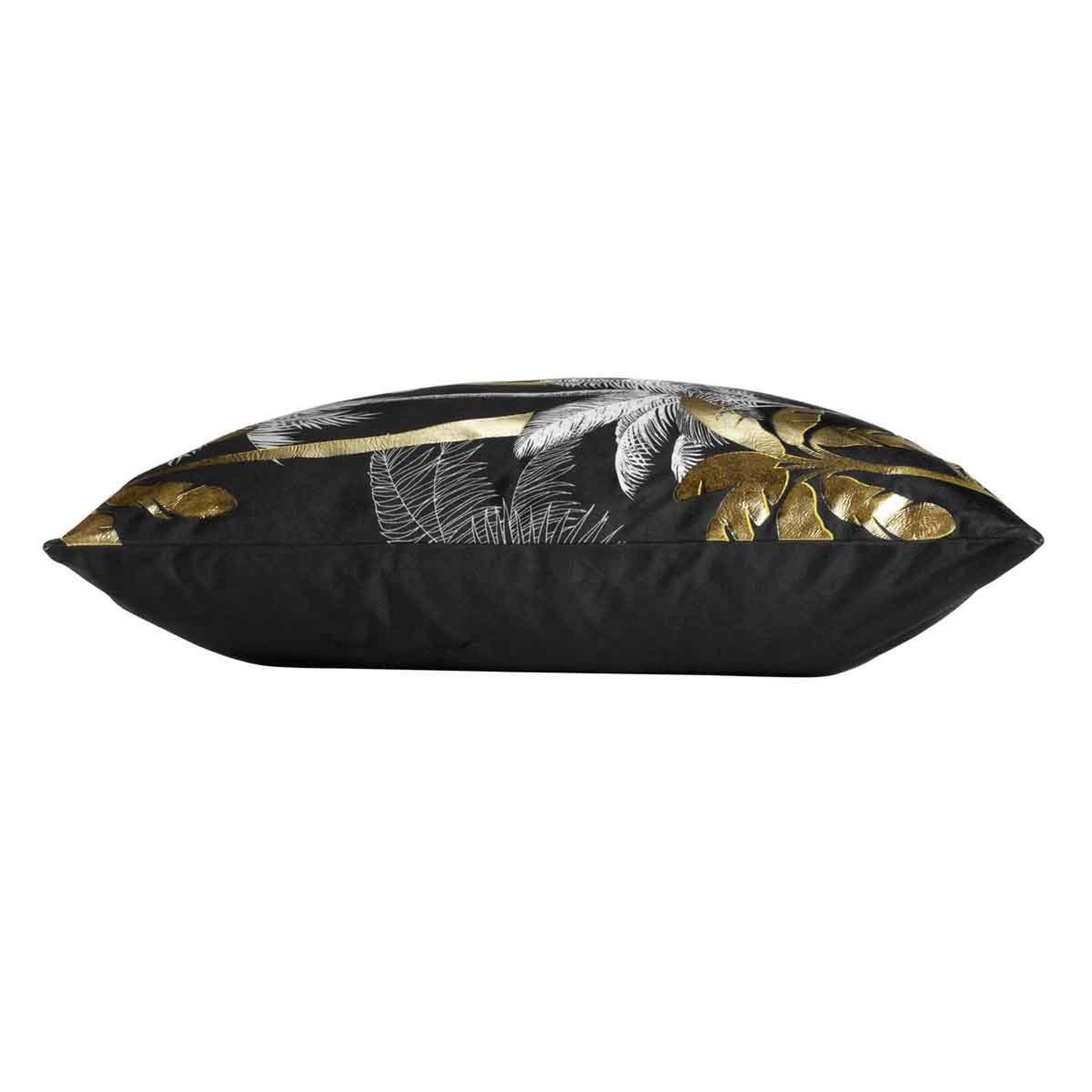 Voir la diapositive 2 : Douceur d'Intérieur Housse de coussin  feanor  60x60cm noir & or