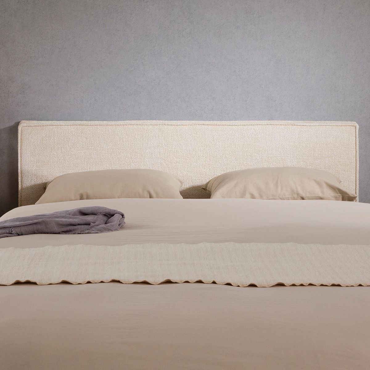 IDIMEX Tête de lit ELOWA 160 sur pieds, en tissu