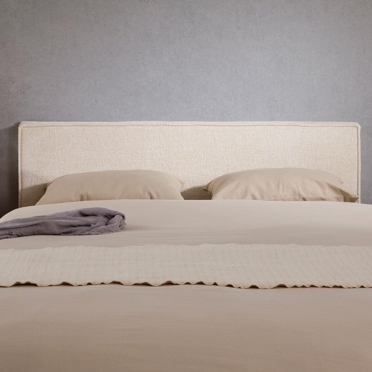 IDIMEX Tête de lit ELOWA 160 sur pieds, en tissu