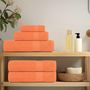Voir la diapositive 3 : VIDAXL Serviettes de sauna 2 pcs orange 80x200 cm 360 g m² 100% coton