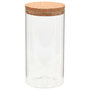 Voir la diapositive 3 : VIDAXL 6pcs Pots de conservation en verre et couvercle en liège 1100ml