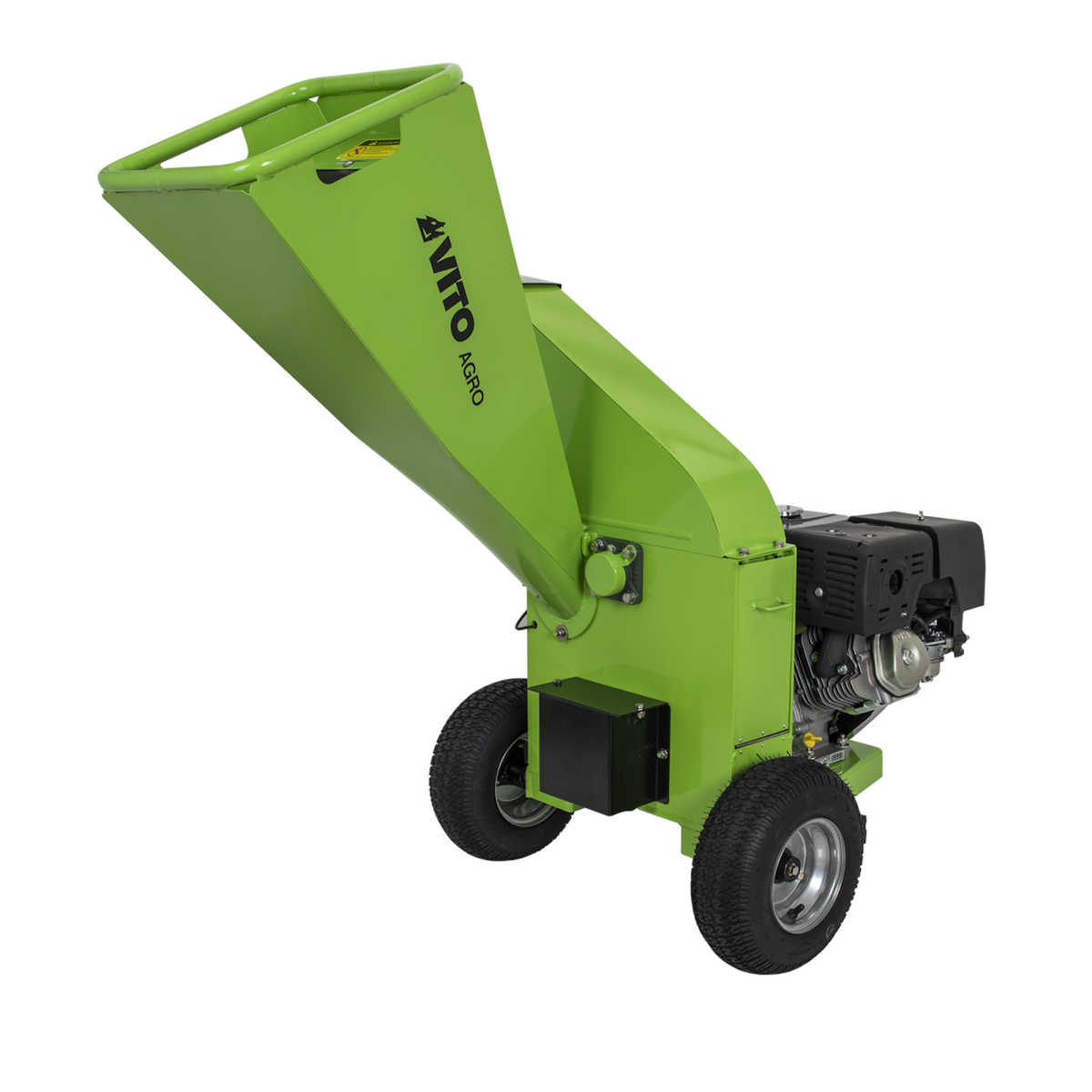 VITO Broyeur de végétaux Thermique 15CV - 3 Lames - Coupe Ø100mm Démarrage électrique Moteur 4T 420Cm3 Poignées de déplacement VITO