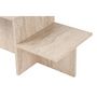 Voir la diapositive 4 : TOILINUX Table basse effet travertin HARMONY - Beige