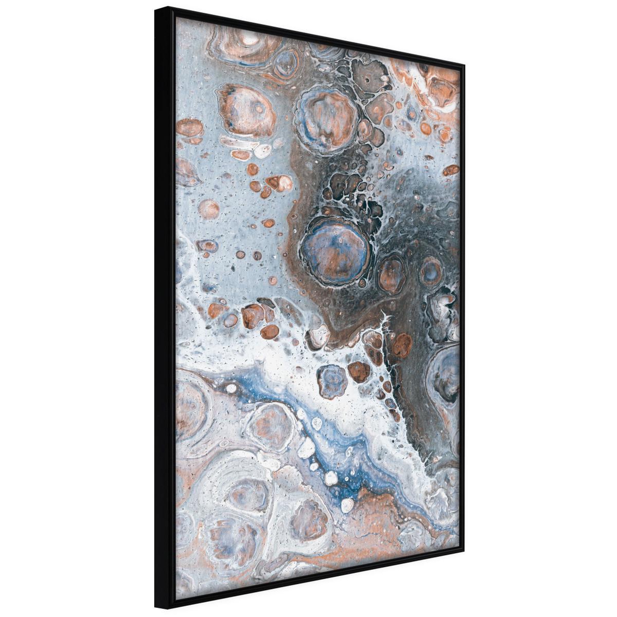 Paris Prix Affiche murale encadrée  surface of the unknown planet ii. Coloris disponibles : Noir, Jaune