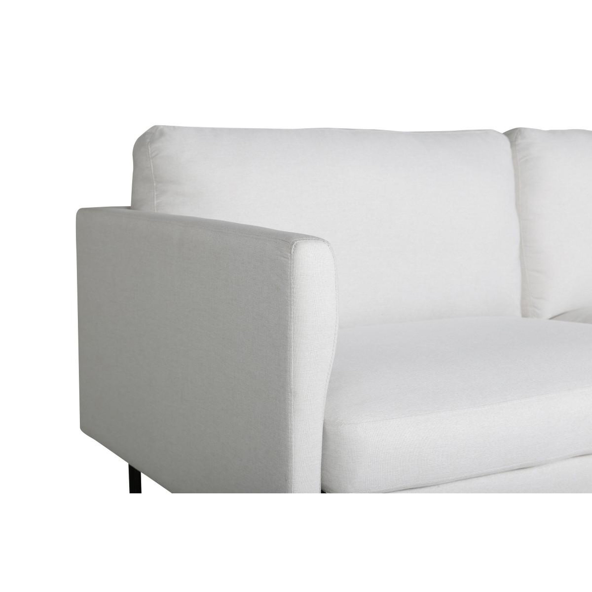 Voir la diapositive 5 : Paris Prix Canapé 2 places en tissu  zoom  180cm beige clair