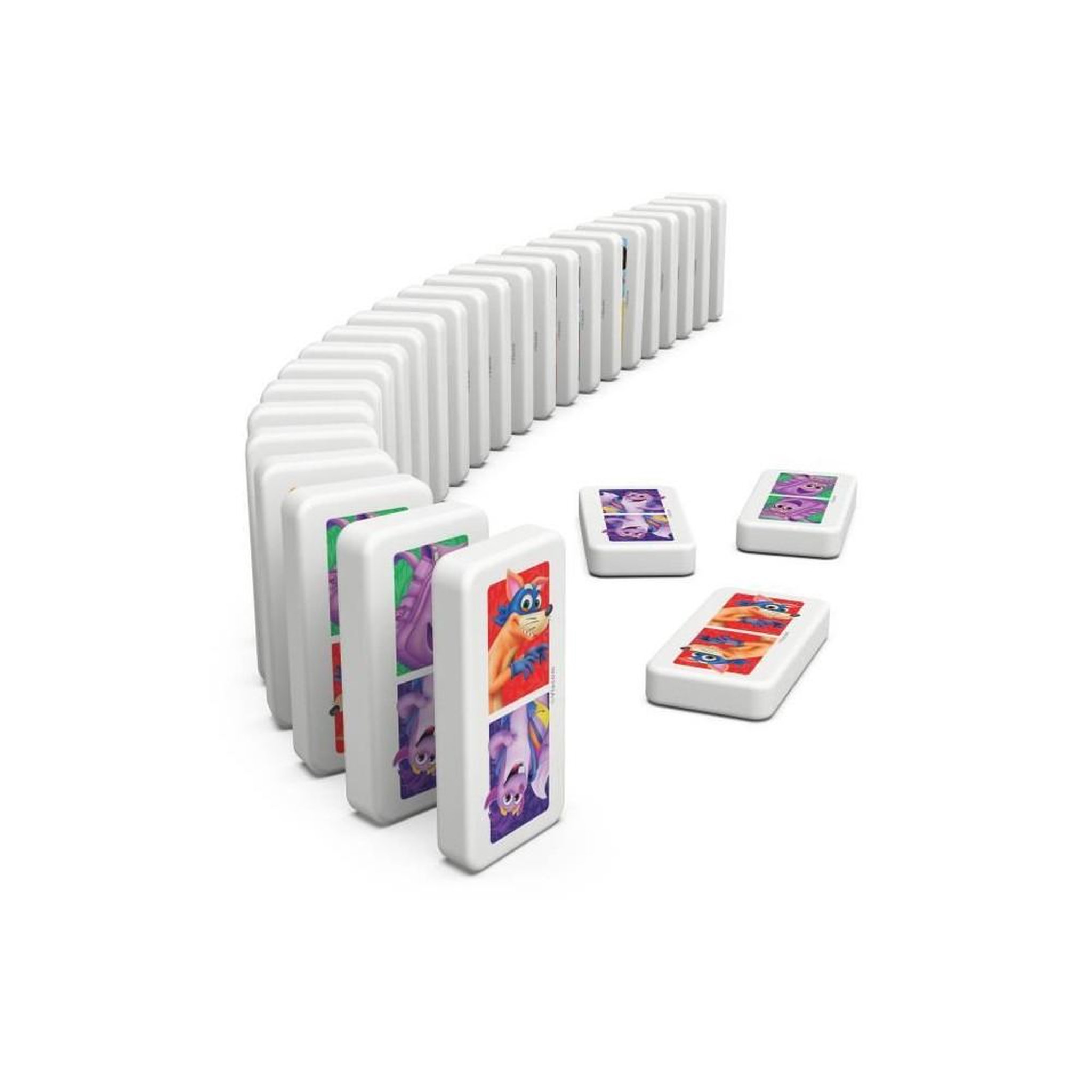 Voir la diapositive 5 : Spin Master Dominos - Boite métal - Dora - Games