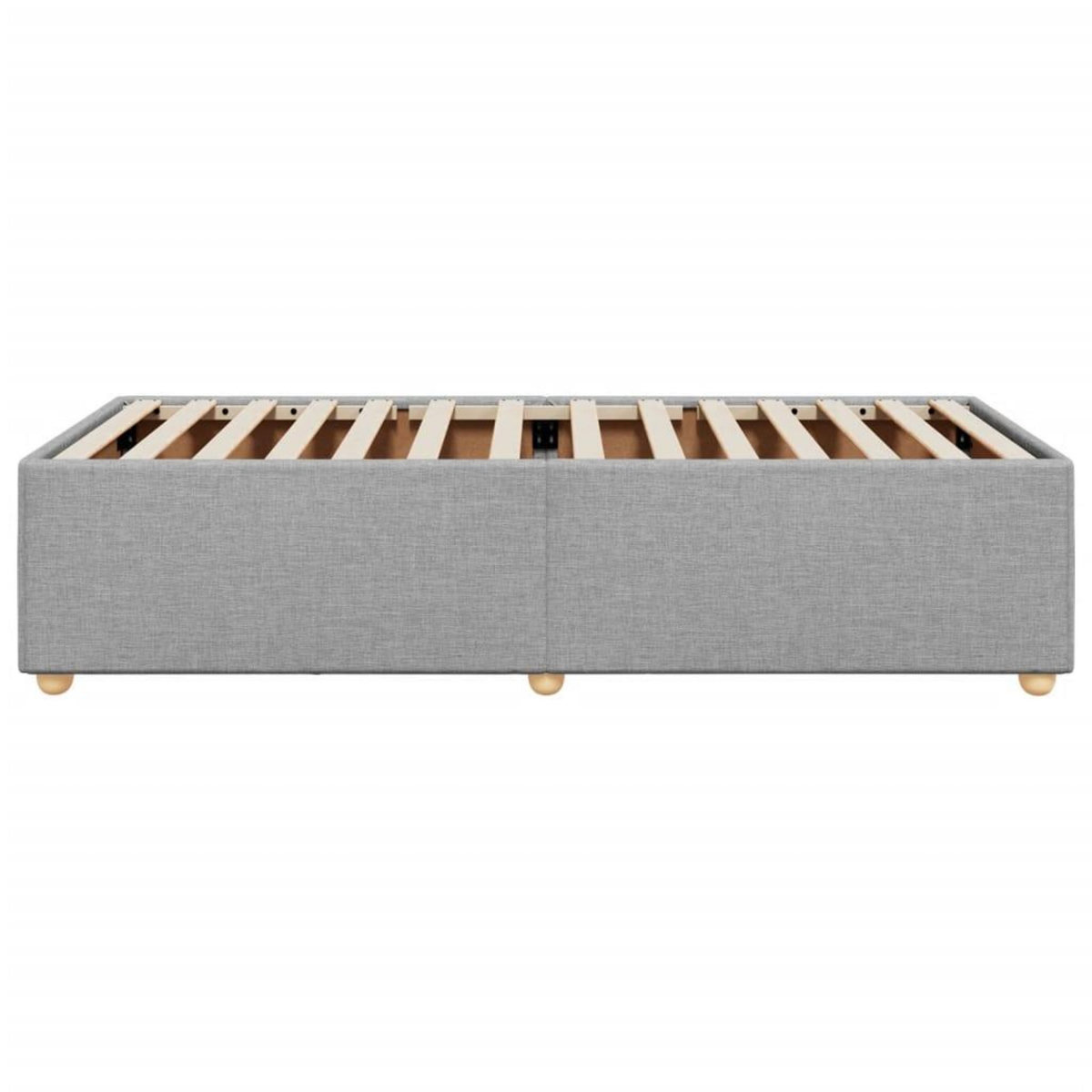 VIDAXL Cadre de lit sans matelas gris clair 90x200 cm tissu