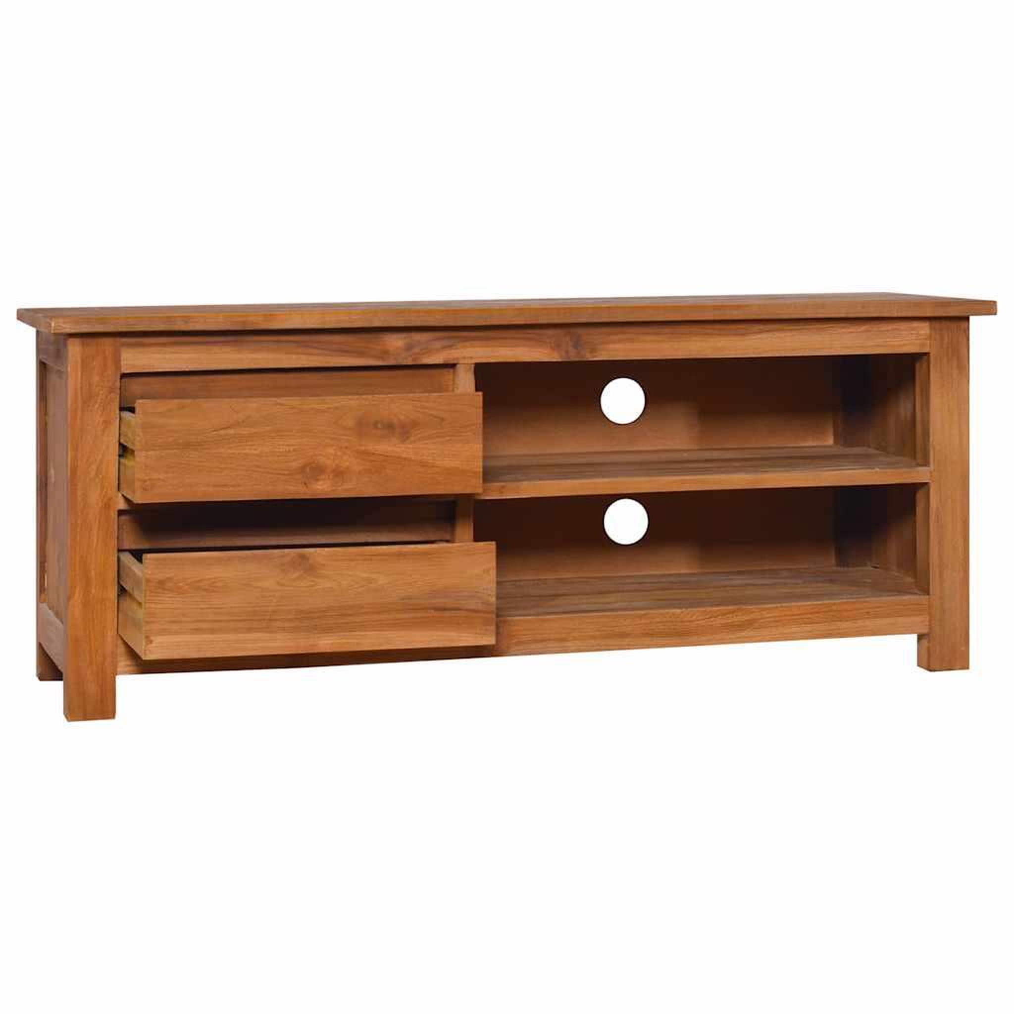 Voir la diapositive 2 : VIDAXL Meuble TV 100x30x40 cm Bois de teck solide