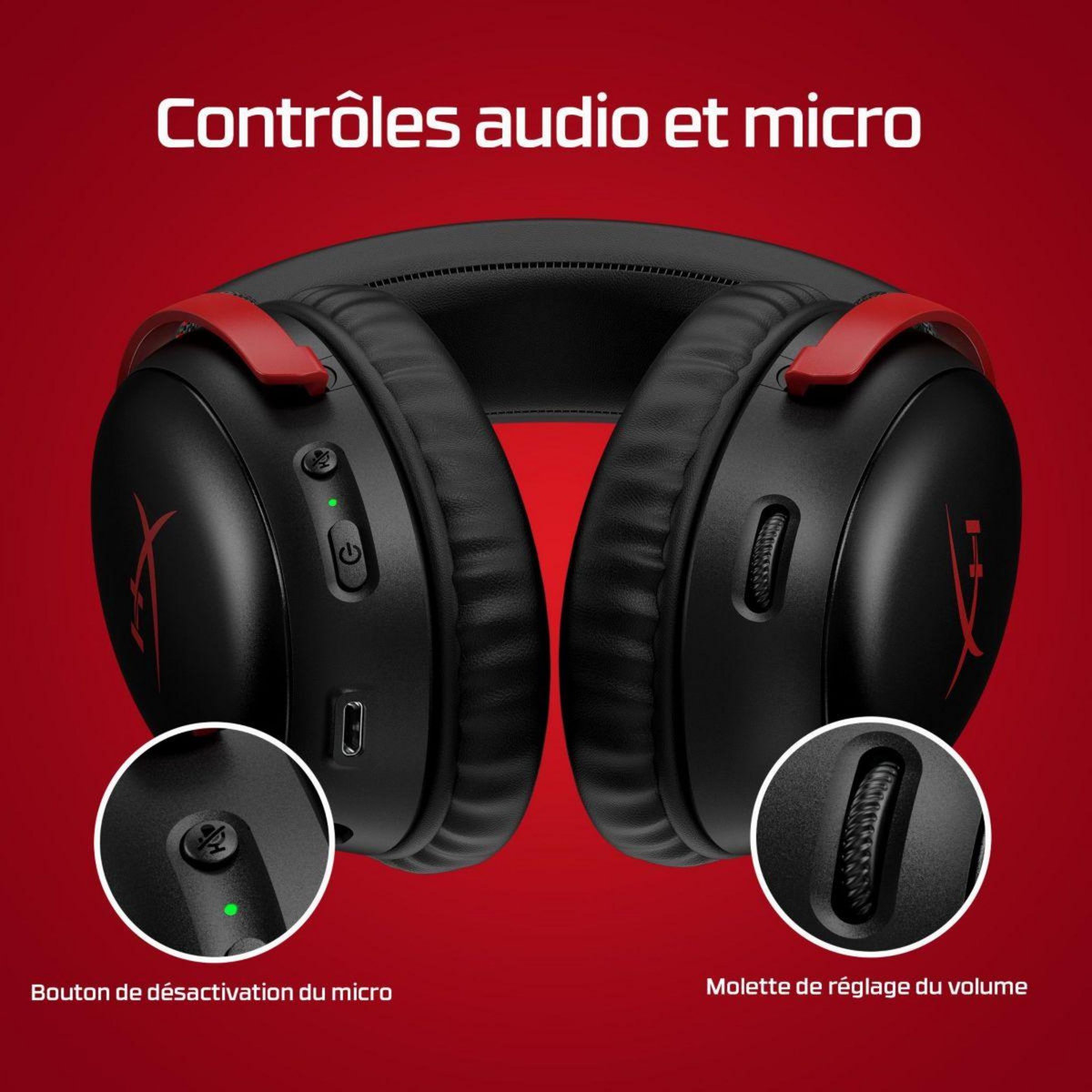 HyperX Casque gamer Cloud III Wireless Black