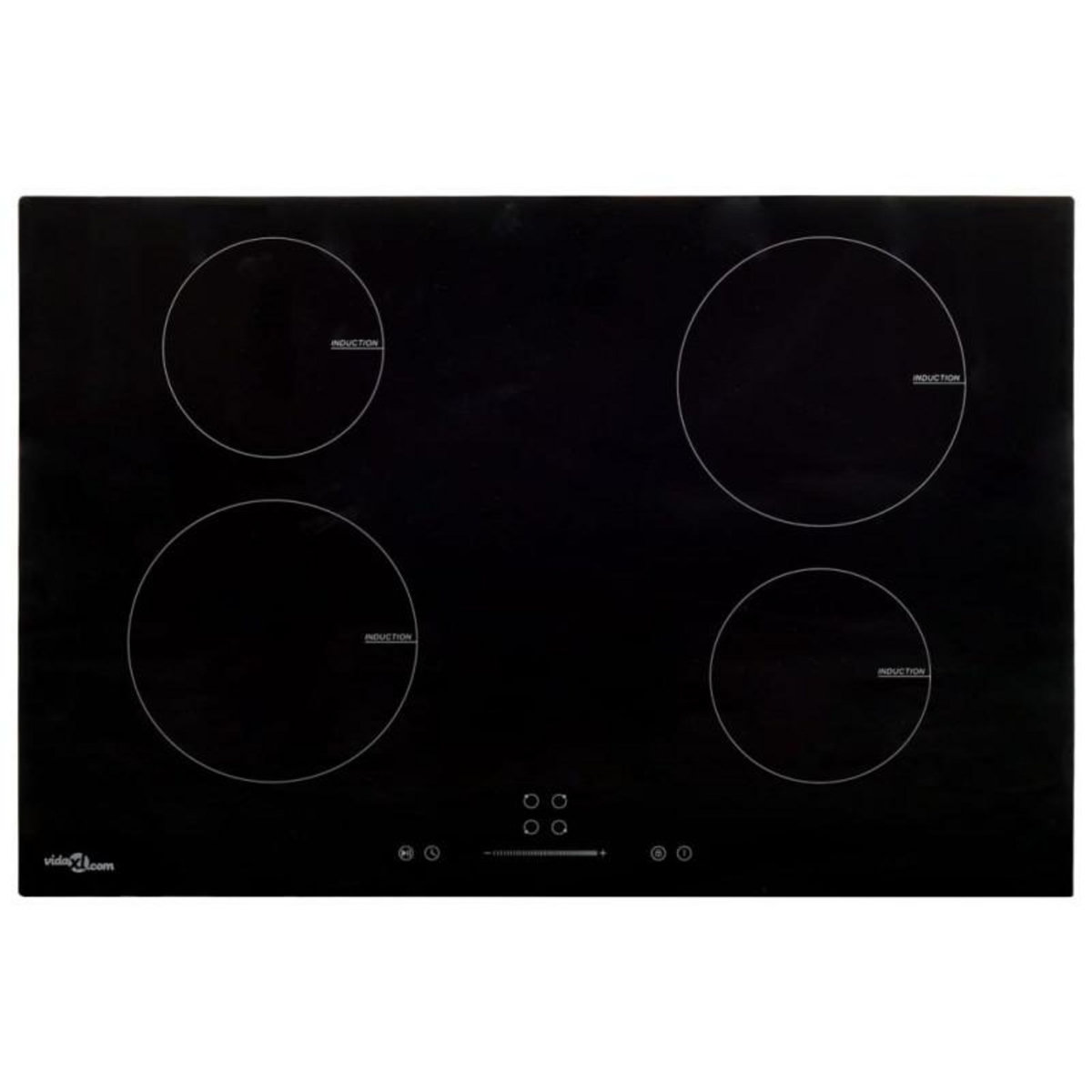 VIDAXL Plaque de cuisson à induction 4 brûleurs Verre 77 cm 7000 W