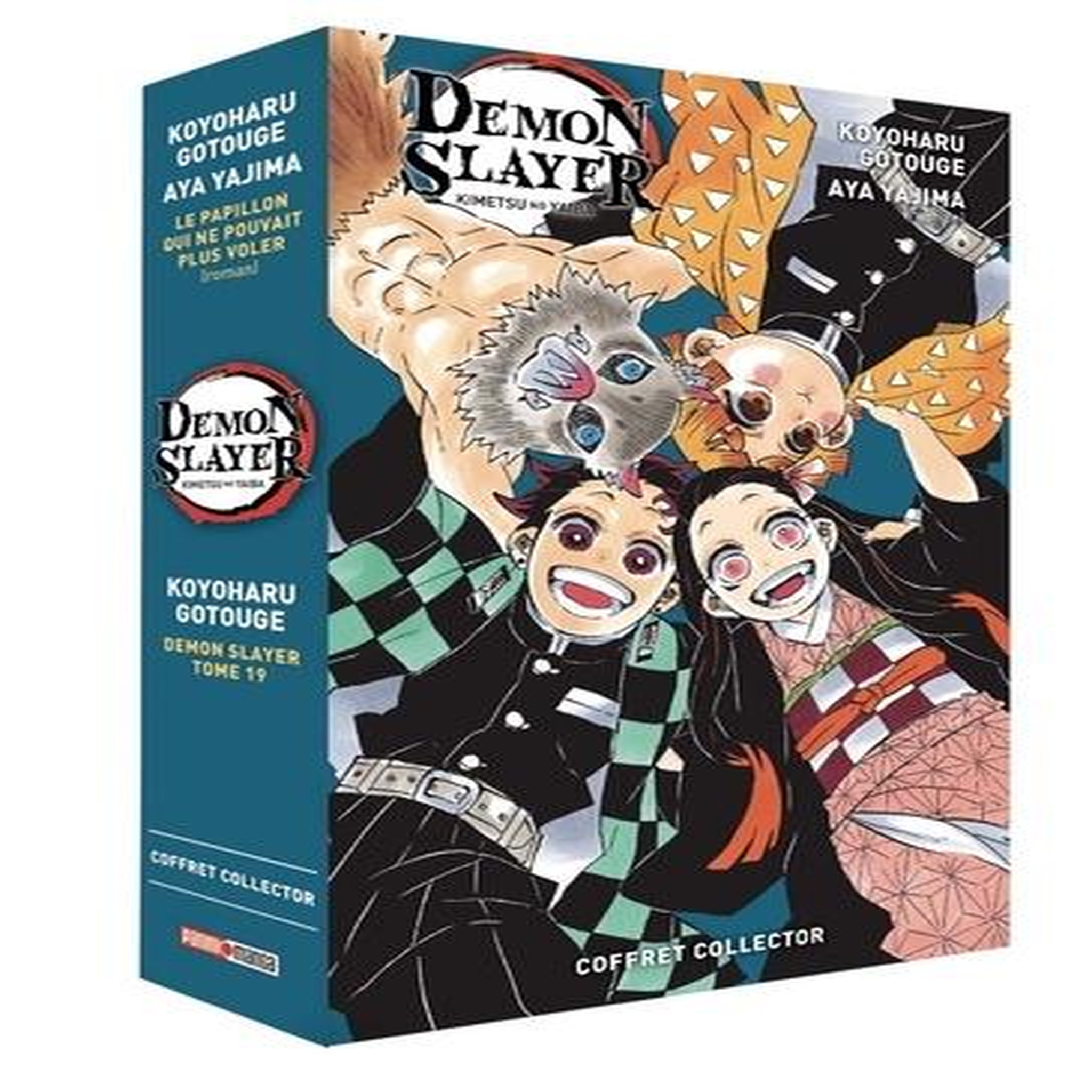 DEMON SLAYER : COFFRET EN 2 VOLUMES : TOME 19 ; LE PAPILLON QUI NE POUVAIT PLUS VOLER. EDITION COLLECTOR, Gotouge Koyoharu