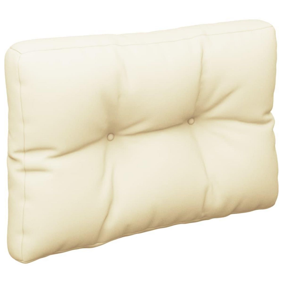 VIDAXL Coussin de palette creme 60x40x12 cm tissu