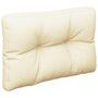 Voir la diapositive 4 : VIDAXL Coussin de palette creme 60x40x12 cm tissu