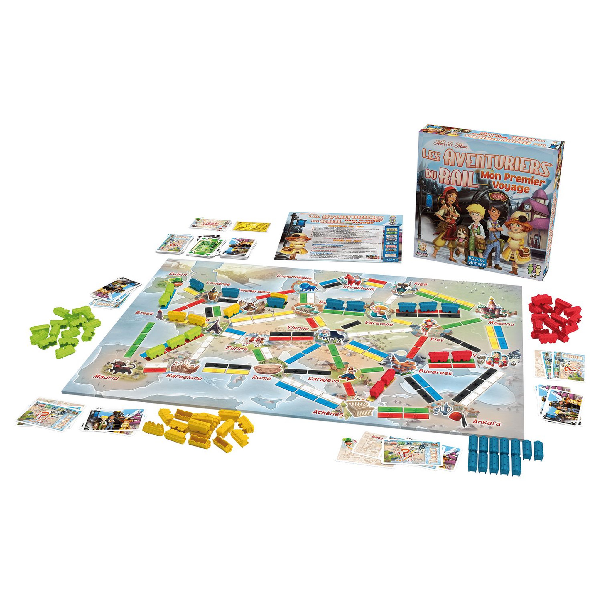 Voir la diapositive 3 : ASMODEE Jeu Les Aventuriers du rail - Mon Premier Voyage