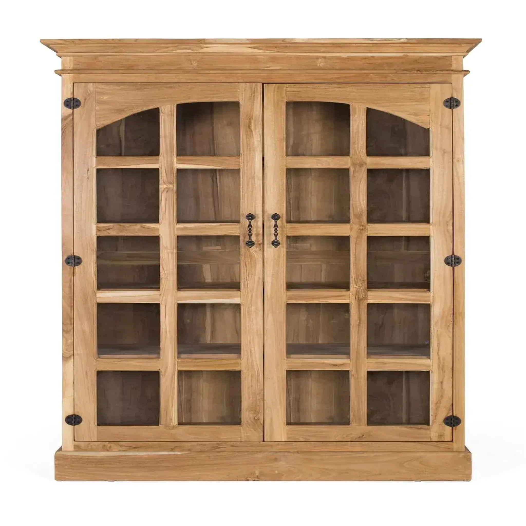 GINER Y COLOMER SL Vitrine en bois de teck 130 cm style rustique