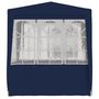 Voir la diapositive 3 : VIDAXL Tente de reception avec parois laterales 2,5x2,5 m Bleu 90 g/m^2