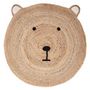 Voir la diapositive 1 : Atmosphera Kids Tapis Enfant en Jute  Tête Ourson  100cm Naturel