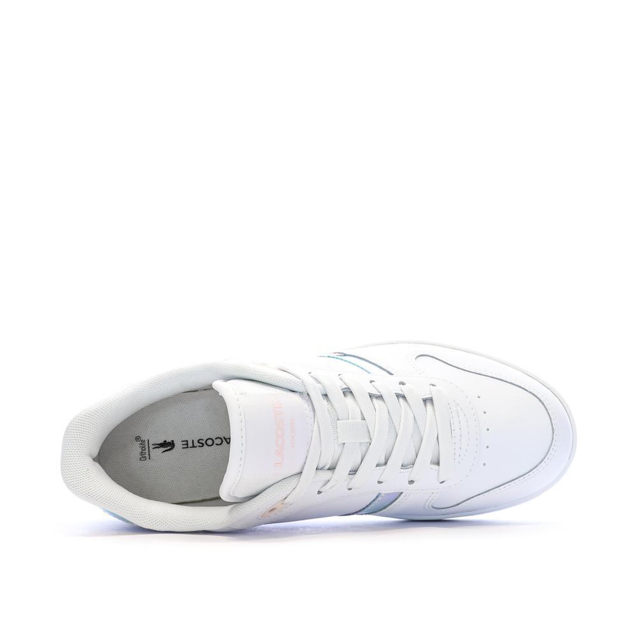 Voir la diapositive 4 : Lacoste Baskets Blanches Femme Lacoste T-clip Set 224
