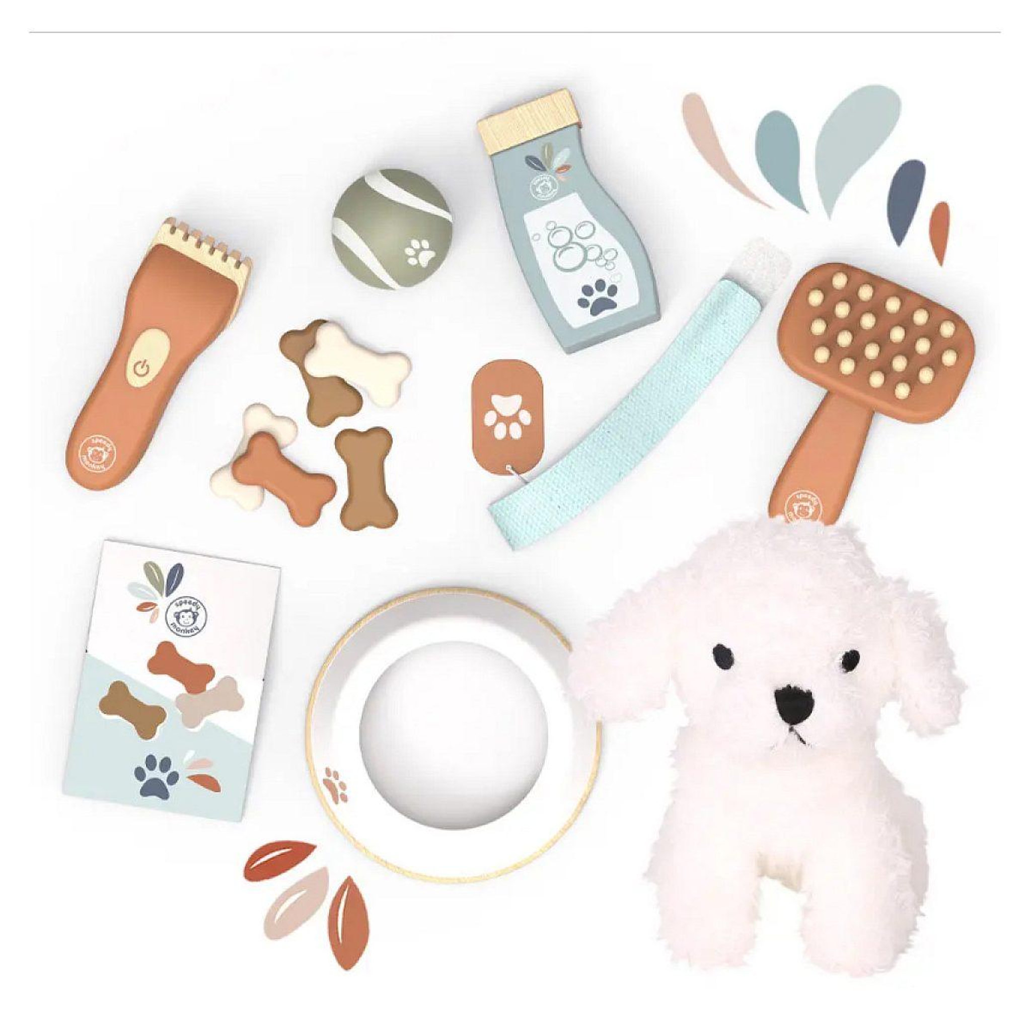 Voir la diapositive 2 : SPEEDY MONKEY Mon petit chien - Mallette d'entretien et chien peluche